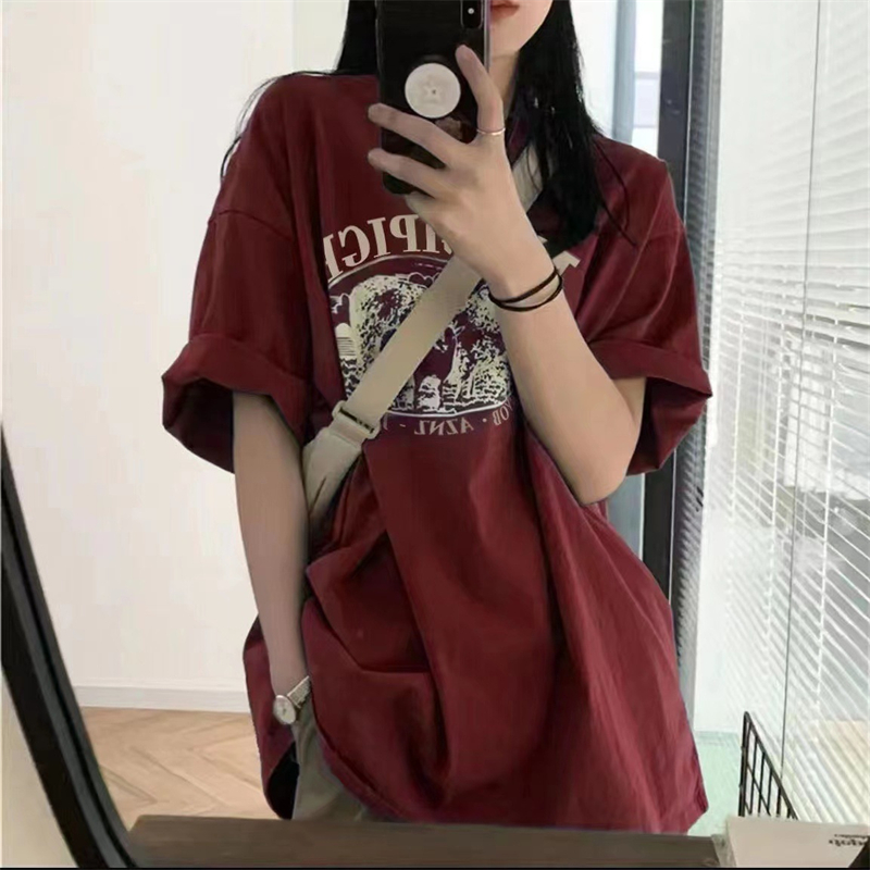 Street Fashion Essentials - LMQ-T-Shirt à Manches Courtes pour Femme,