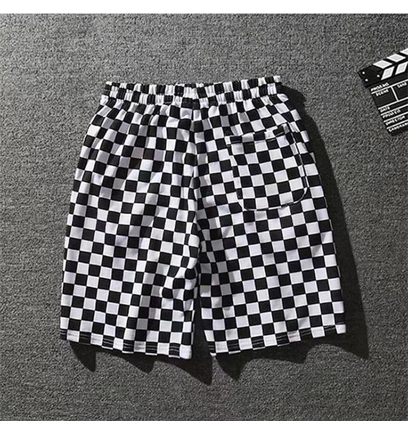 Street Fashion Week - Short de personnalité en damier pour