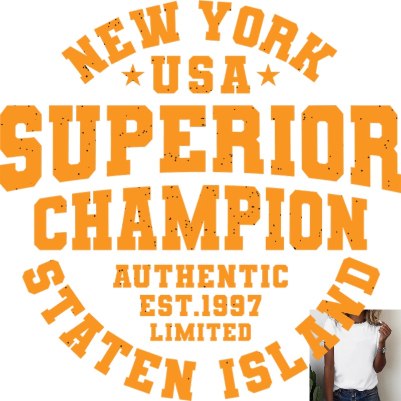 Street Style New York Fashion - Autocollant thermocollant Lettres NEW YORK style