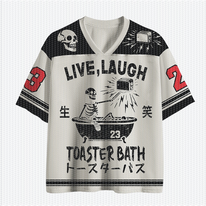 Street Fashion Jersey - T-shirt en jersey à col en