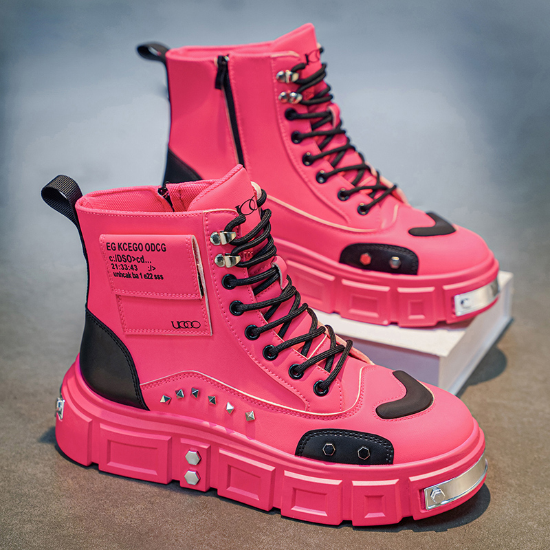 Street Fashion Punk - Bottes montantes confortables et respirantes pour