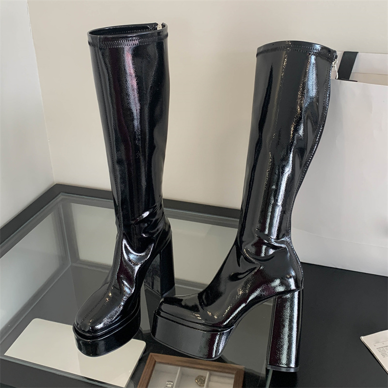Street Fashion Punk - Eilyken – bottes hautes à bout