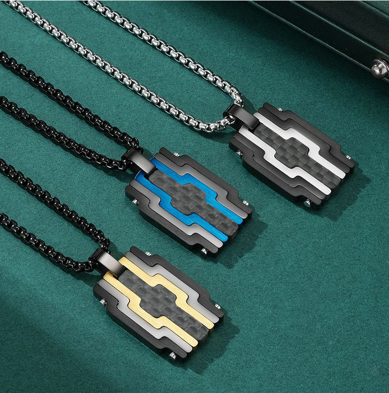 Street Fashion Blog - Pendentif pour homme en acier inoxydable