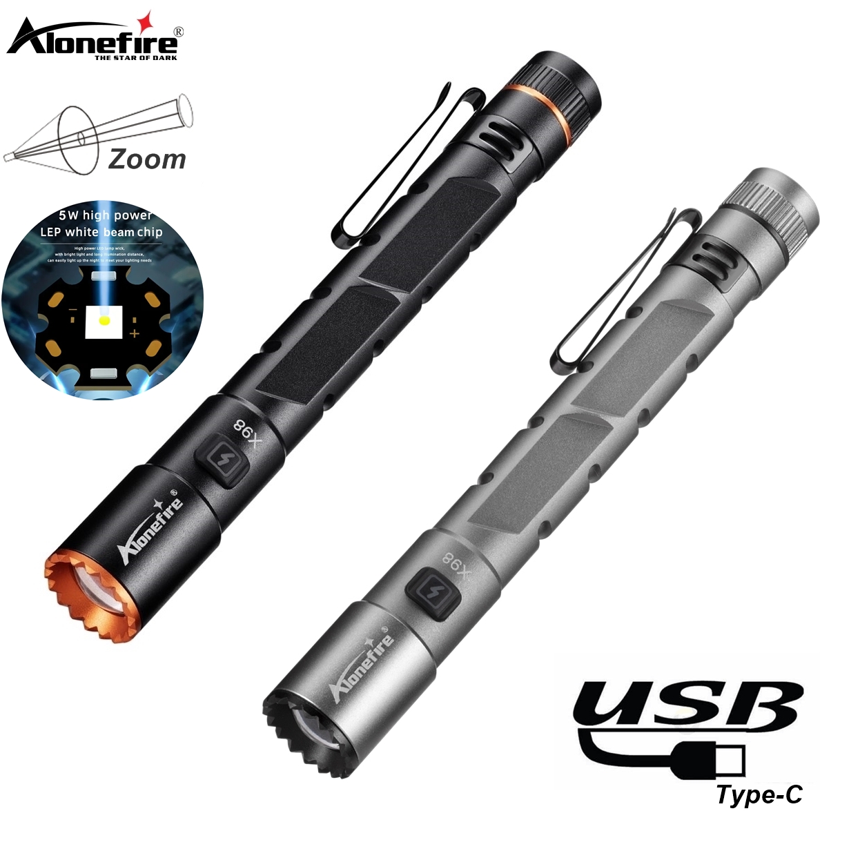 Street Fashion Blog - Alonefire Zoom Mini EDC stylo lampe