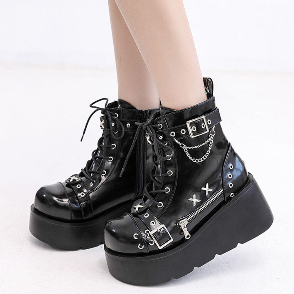 Girl Fashion Street - Nouvelles Bottes Gothiques à Plateforme pour