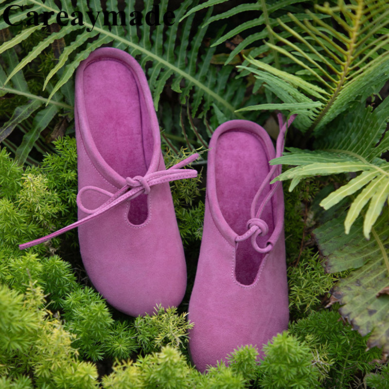 Street Fashion Kids - Careaymade-pantoufles en peau de mouton pour