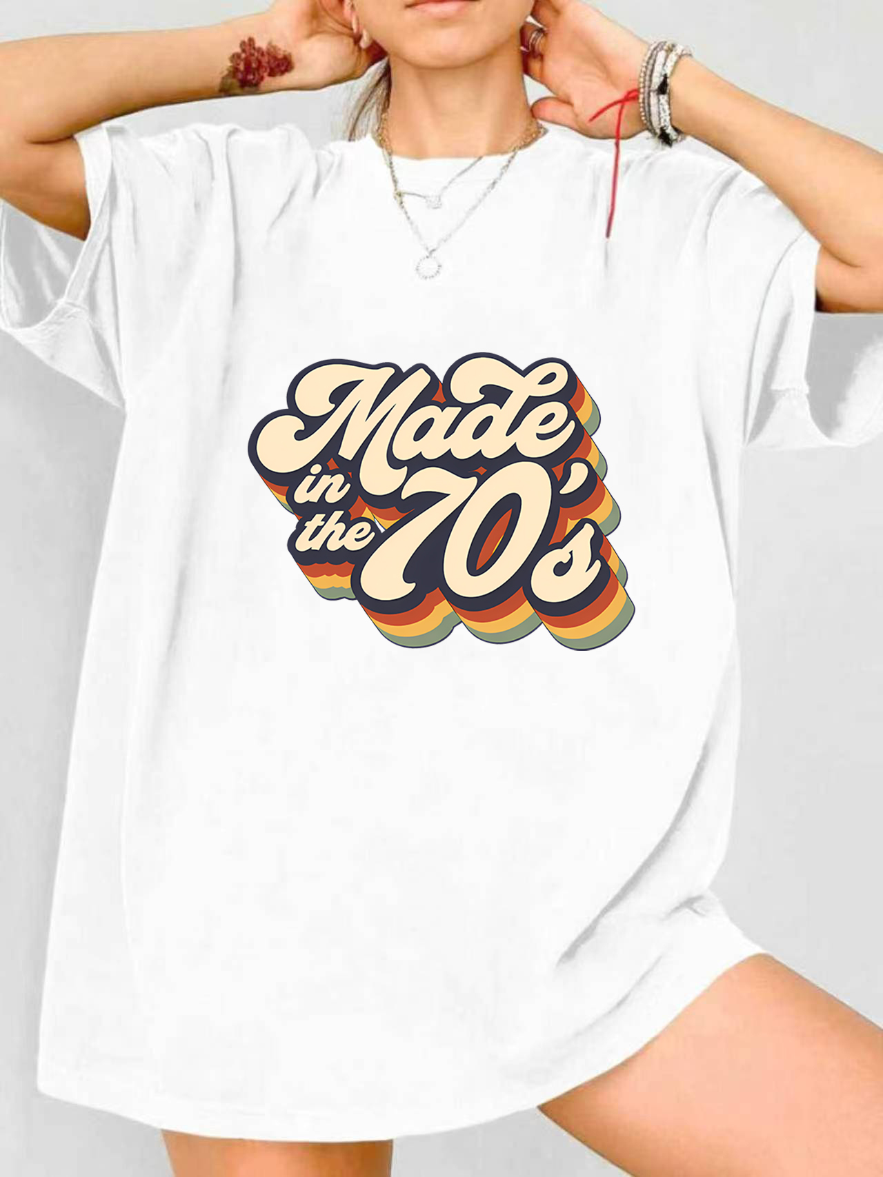 Street Fashion Jersey - 【ZXH1110】T-shirt polyvalent à manches courtes et