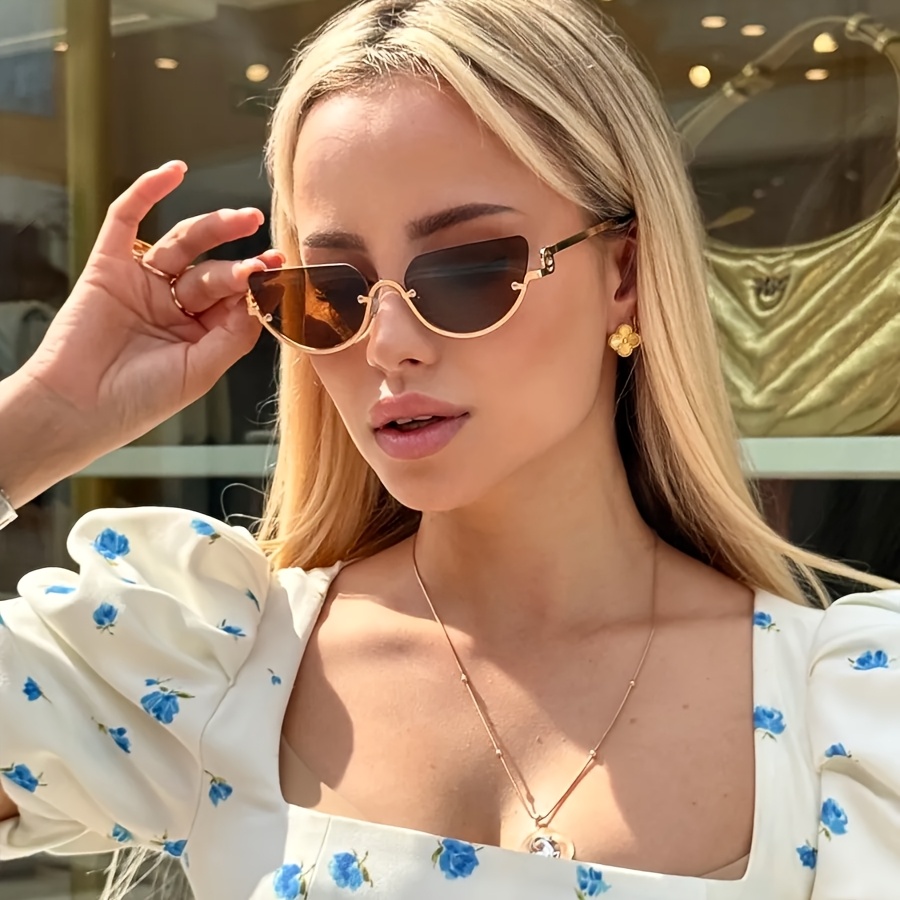 Lunettes de soleil rétro demi- - Street Fashion Week avis et prix