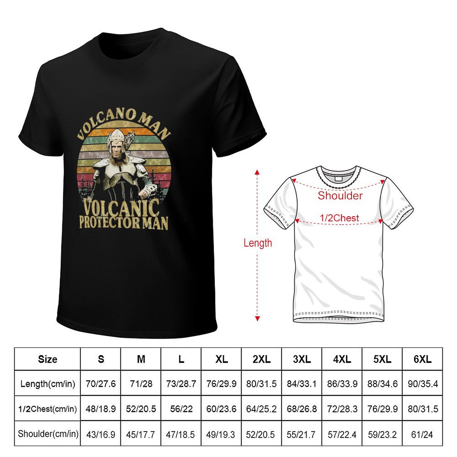T-shirt essentiel Volcano Man, - Street Fashion Essentials avis et prix