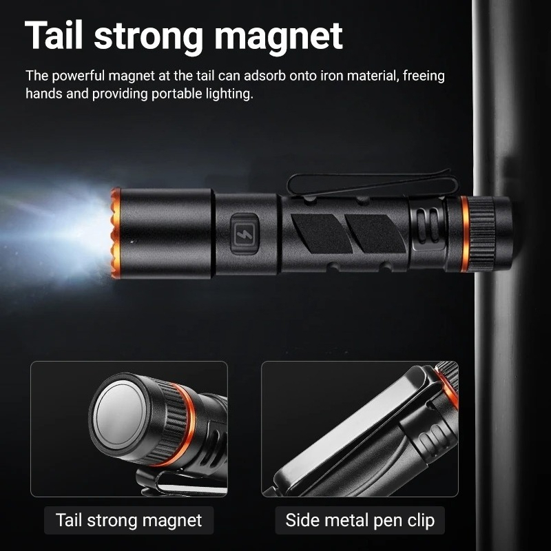 Mini lampe torche LED Zoom EDC - Street Fashion Blog avis et prix