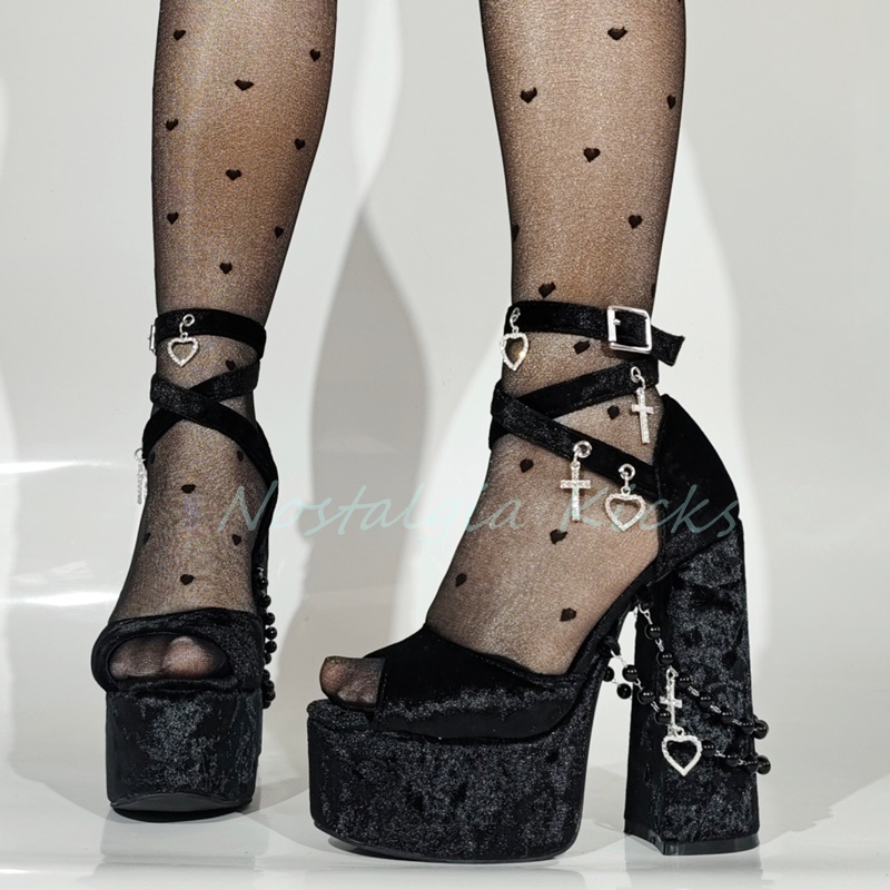 Sandales gothiques à talons ha - Street Fashion Punk avis et prix