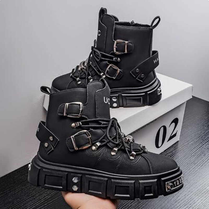 Baskets montantes noires de lu - Street Fashion Punk avis et prix