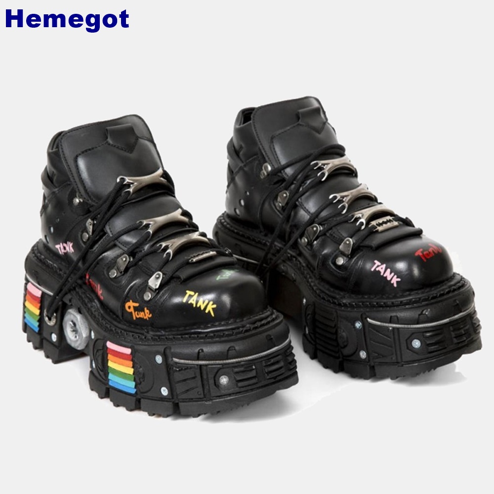 Bottes courtes à plateforme av - Street Fashion Punk avis et prix