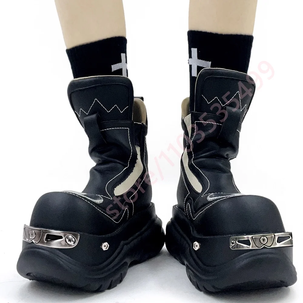 Bottes de moto en métal à bout - Street Fashion Punk avis et prix
