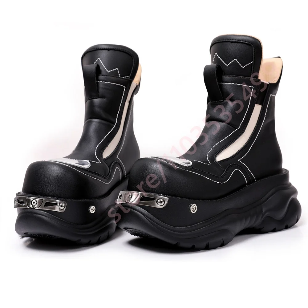 Bottes de moto en métal à bout - Street Fashion Punk avis et prix