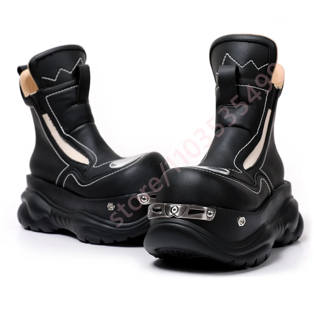 Bottes de moto en métal à bout - Street Fashion Punk avis et prix