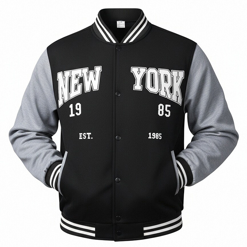 Nouvelle veste de baseball uni - Street Style New York Fashion avis et prix