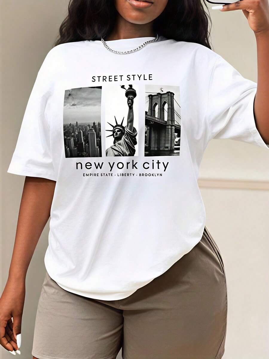 Street Style, T-shirt pour fem - Street Style New York Fashion avis et prix