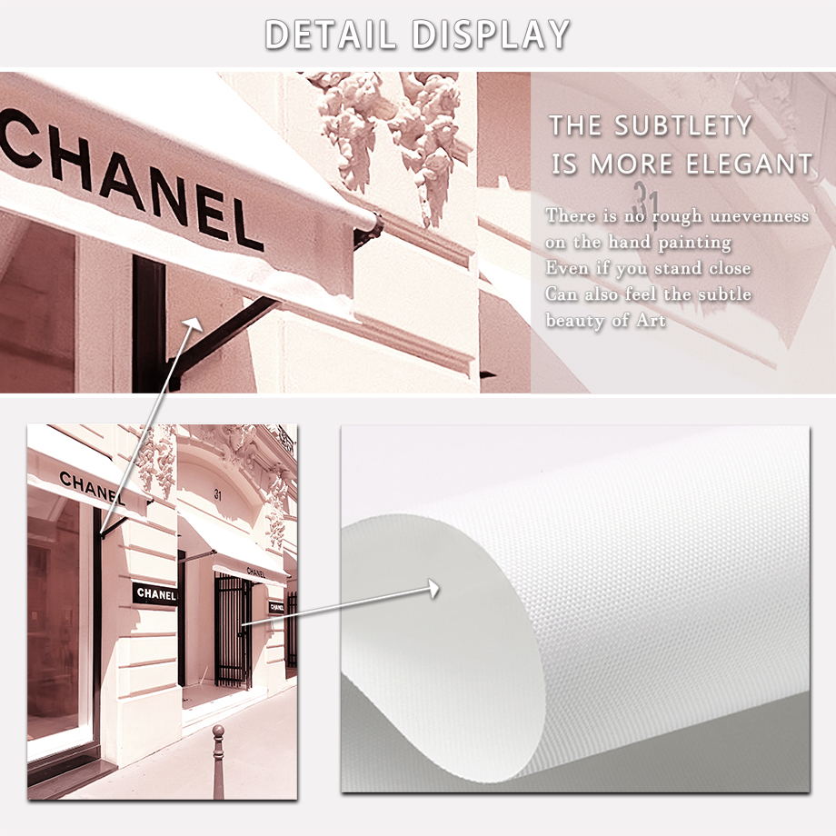 Paris tour rue magasins de lux - Street Fashion Poster avis et prix