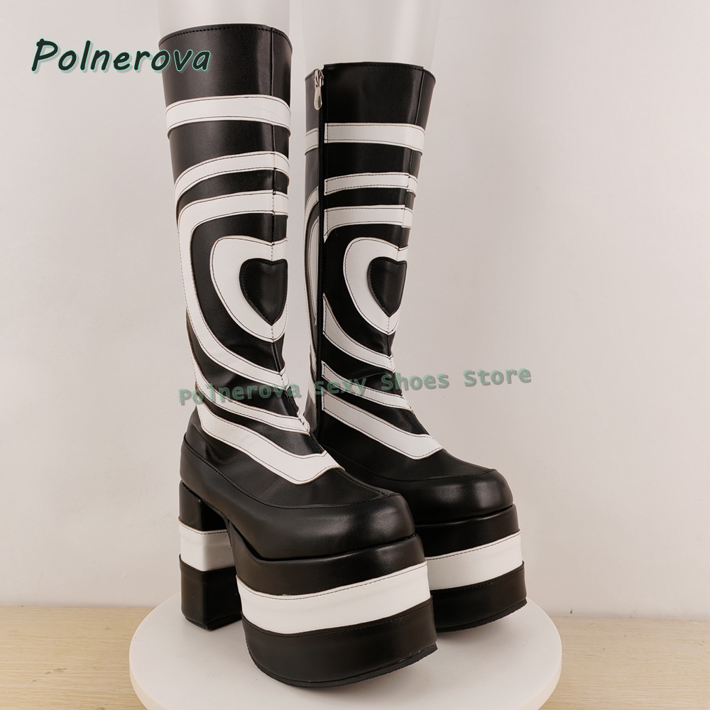 Bottes à plateforme à imprimé  - Street Fashion Punk avis et prix