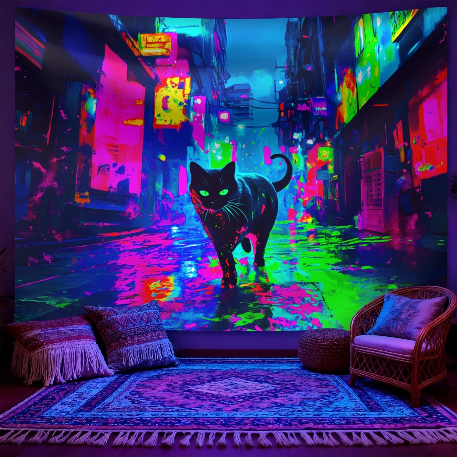 Tapisserie murale Cyberpunk Ne - Street Fashion Poster avis et prix
