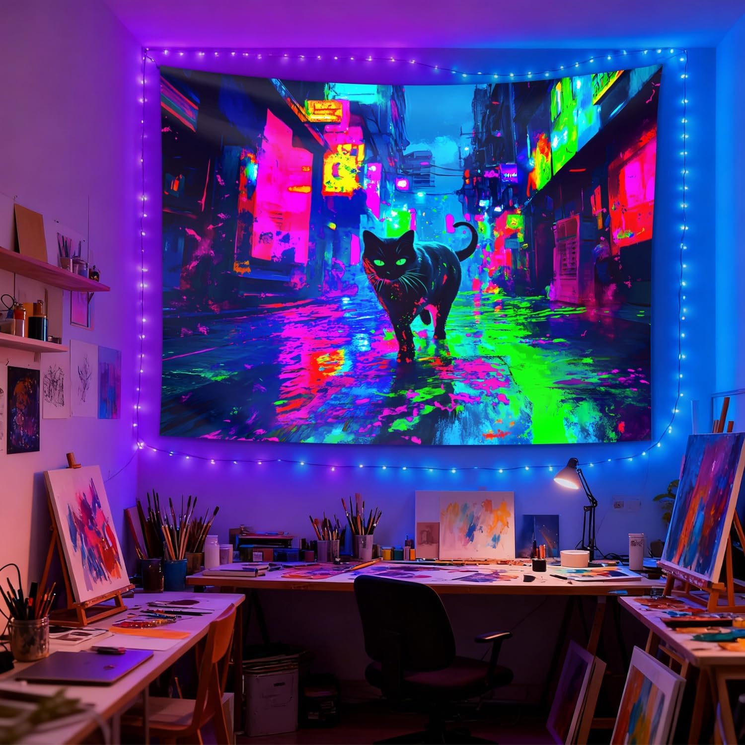 Tapisserie murale Cyberpunk Ne - Street Fashion Poster avis et prix