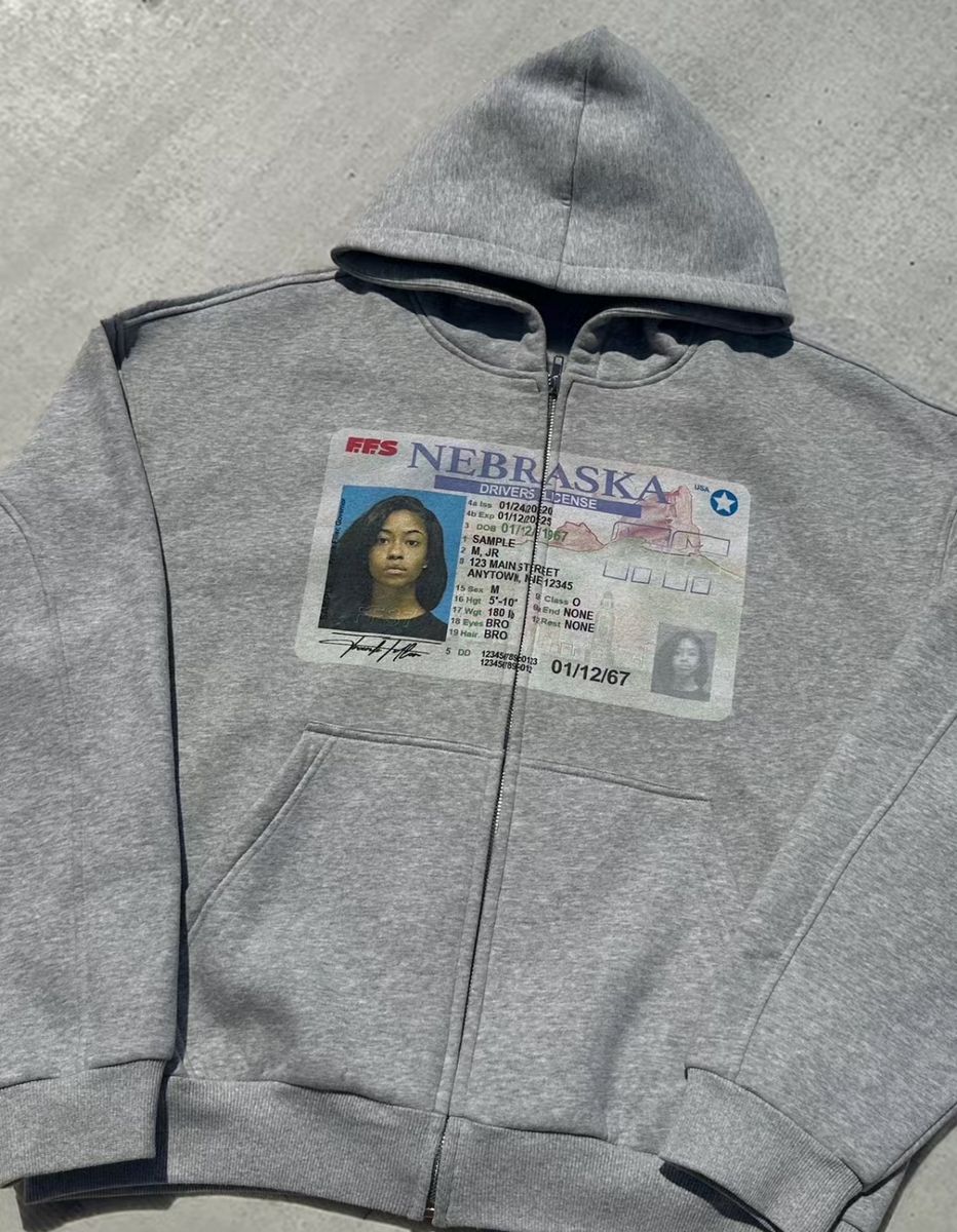 Sweat à capuche gris rétro Y2K - Street Style New York Fashion avis et prix