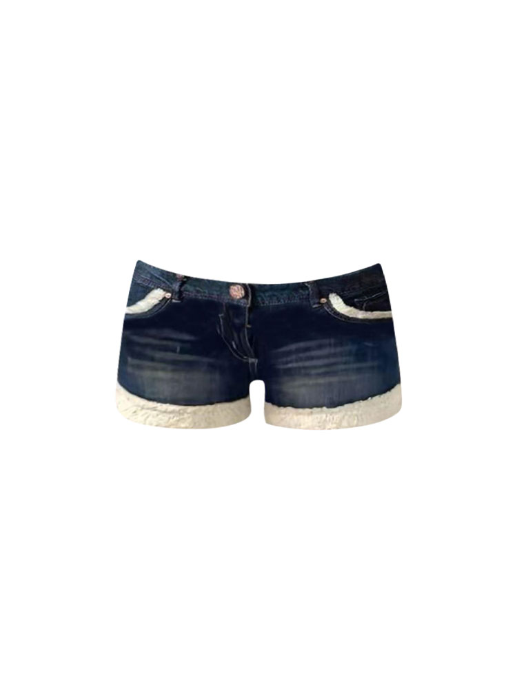 Shorts en jean taille basse co - Girl Fashion Street avis et prix
