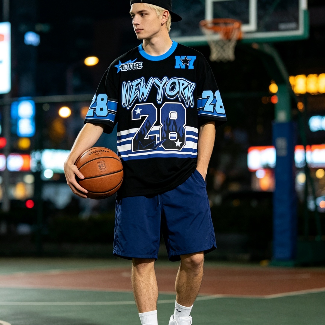T-shirt d'été pour hommes, mot - Street Style New York Fashion avis et prix