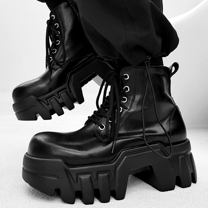 Bottes de luxe pour hommes, ch - Street Fashion Punk avis et prix