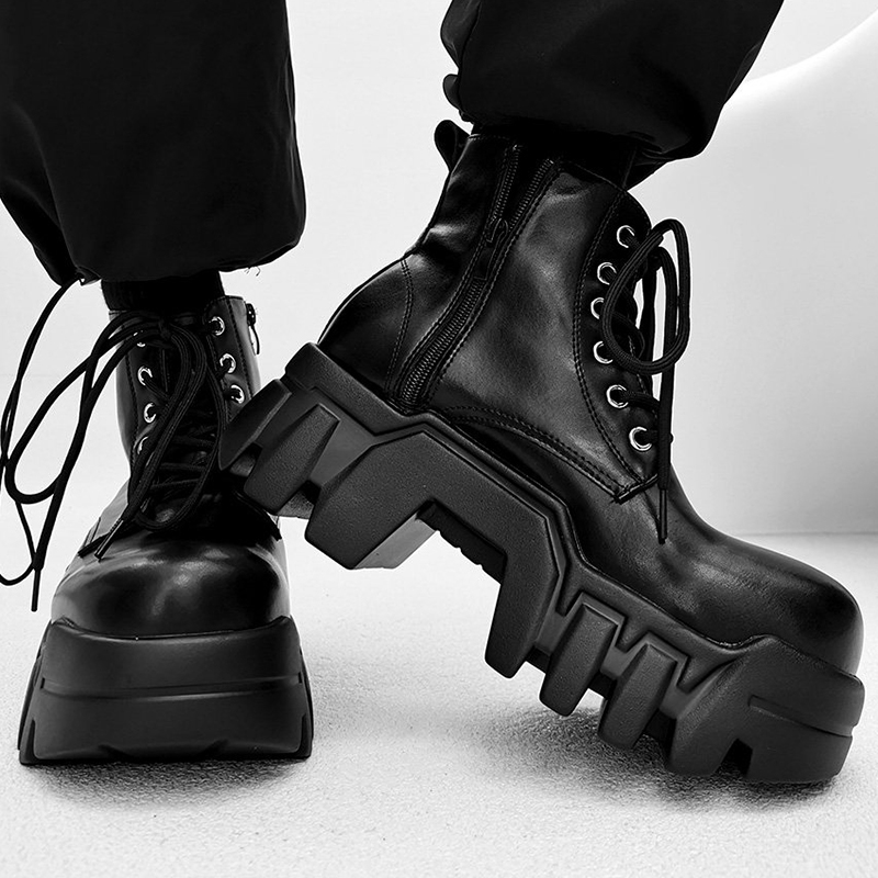 Bottes de luxe pour hommes, ch - Street Fashion Punk avis et prix
