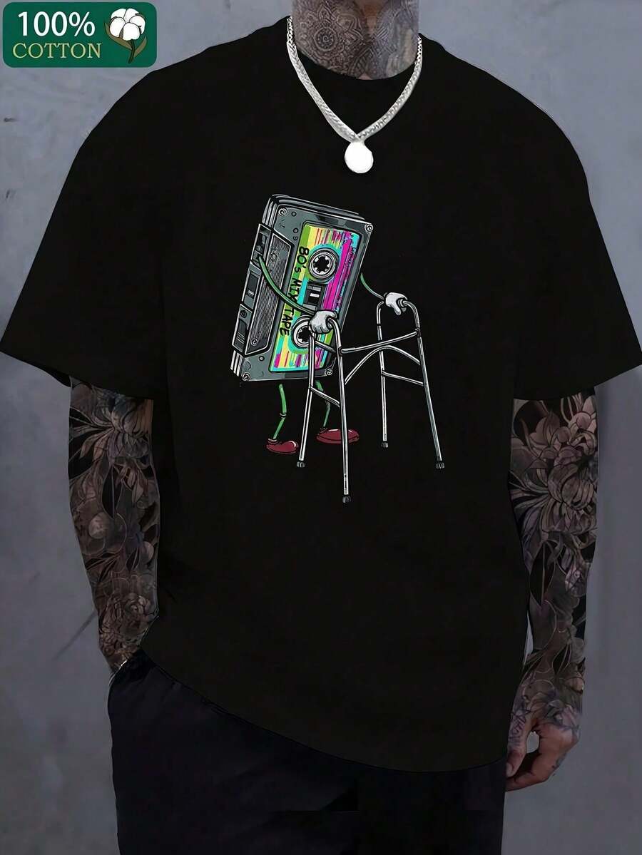 T-shirt imprimé pour homme, im - Street Fashion Essentials avis et prix