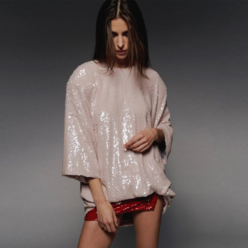 Robe courte à sequins rose lot - Street Fashion Week avis et prix